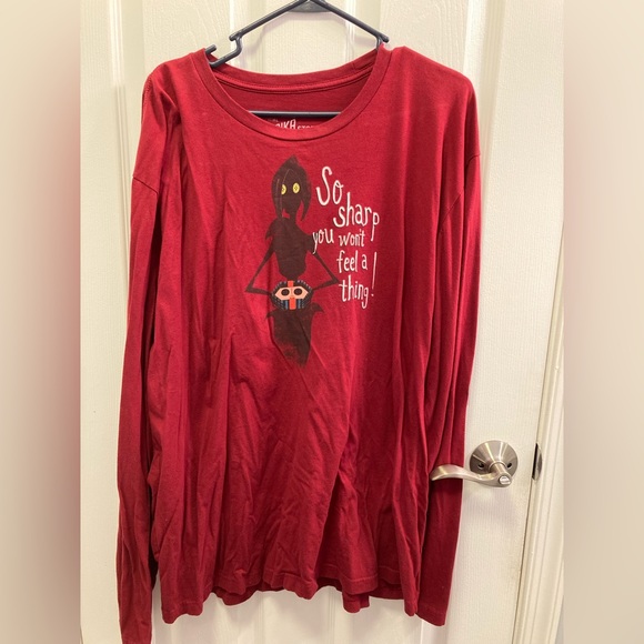 Coraline shirt Laika 2x long sleeve tee top Other Mother button eyes Neil Gaiman - Picture 2 of 4